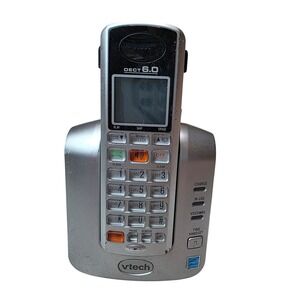 VTech DECT 6.0 Cordless Phone with Answering System Silver Black TM3111-2 W1